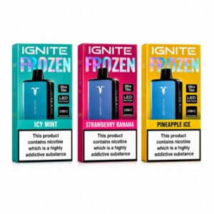 Pod Descartável Ignite V Frozen – 20.000 Puffs (20k) – Seleção de Sabores Ice